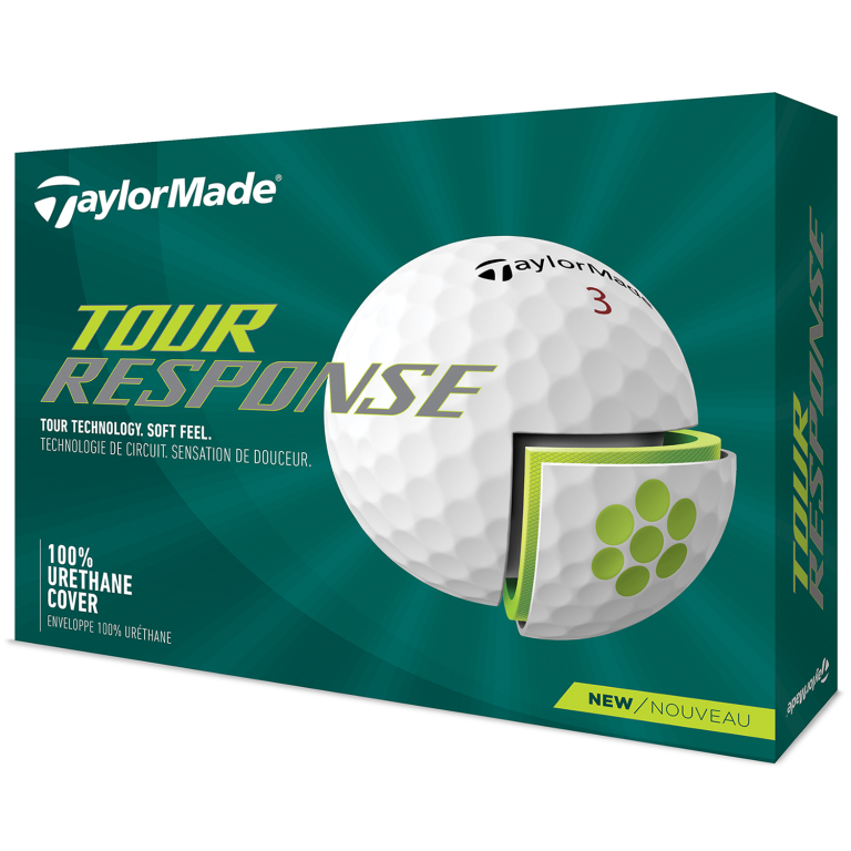 TaylorMade Tour Response Golf Balls - White / Dozen 3 TaylorMade Tour Response Golf Balls - White / Dozen