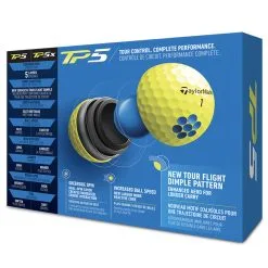 TaylorMade TP5 Golf Balls - Yellow / Dozen -All Wedges Shop taylormade tp5 yellow 22028129