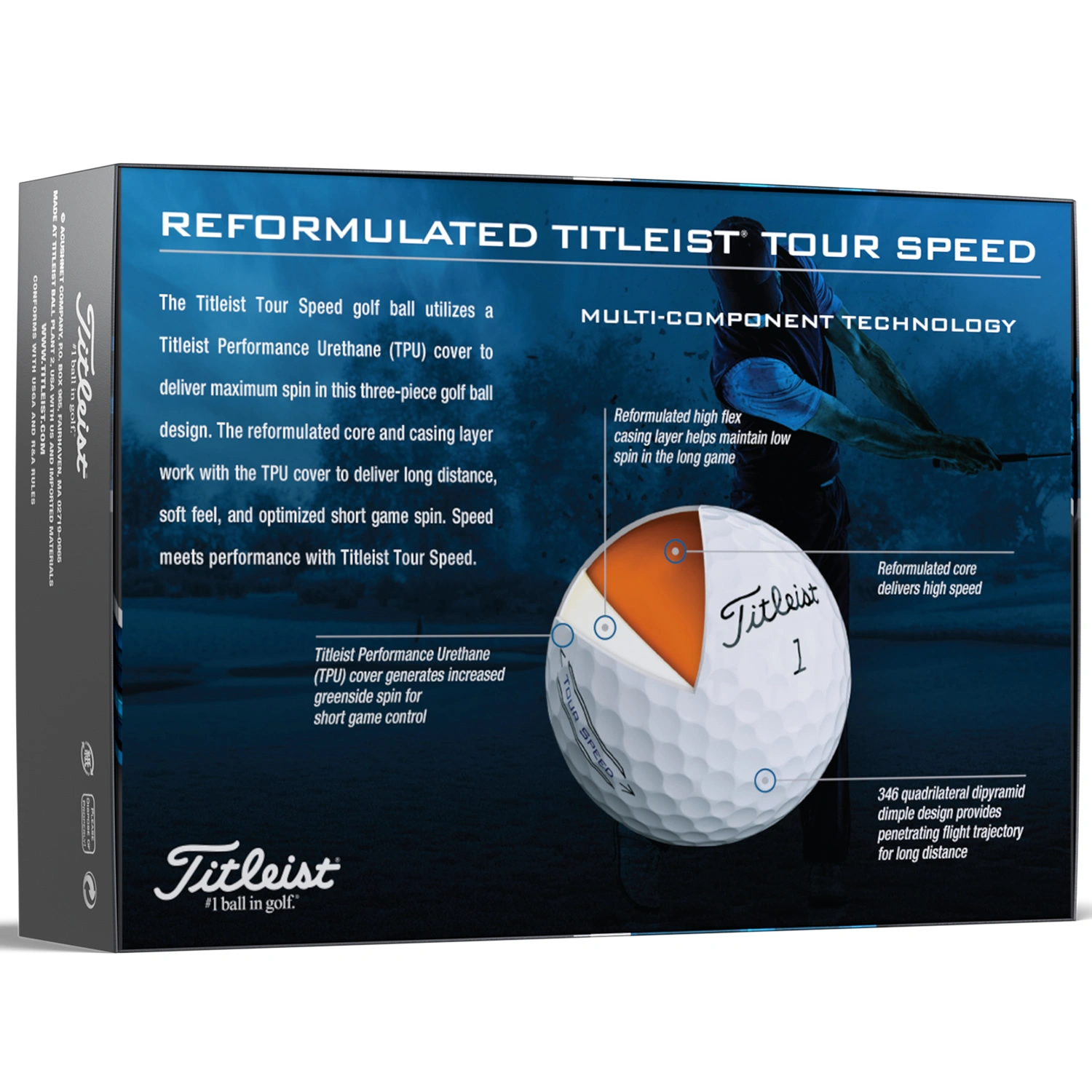 Titleist Tour Speed Golf Balls 10 Titleist Tour Speed Golf Balls - Image 8
