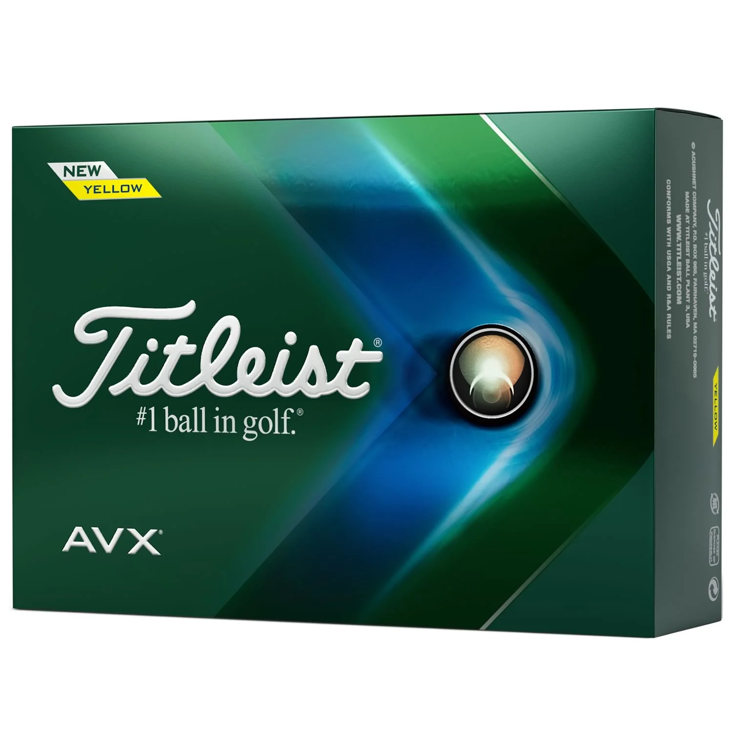 Titleist AVX Golf Balls - Yellow / Dozen 10 Titleist AVX Golf Balls - Yellow / Dozen - Image 8