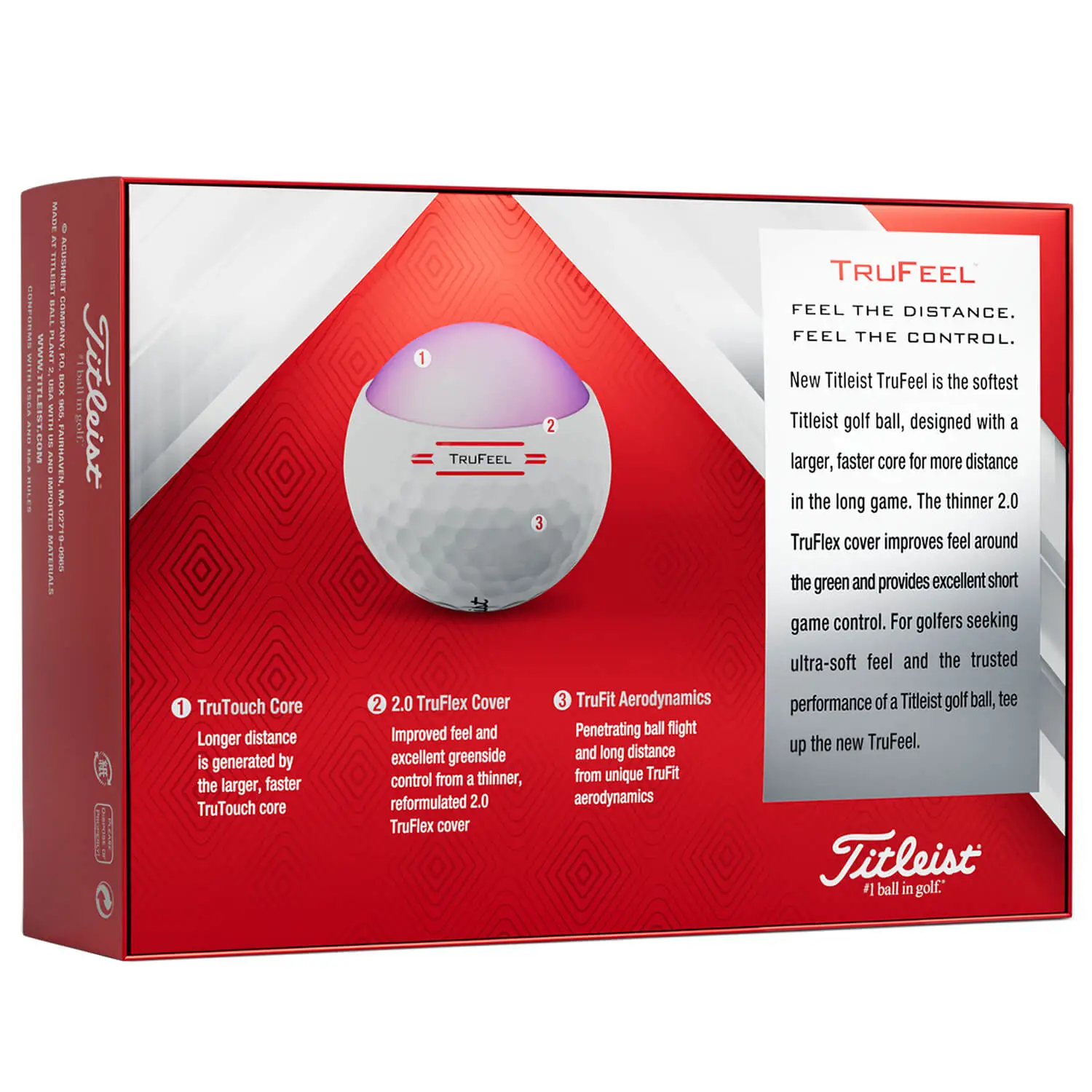 Titleist TruFeel Golf Balls - White / Dozen 10 Titleist TruFeel Golf Balls - White / Dozen - Image 8