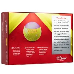 Titleist TruFeel Golf Balls - Yellow / Dozen -All Wedges Shop titleist trufeel yellow 2022 2