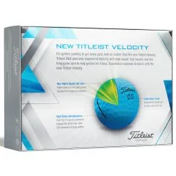 Titleist Velocity Golf Balls - Matte Blue / Dozen -All Wedges Shop titleist velocity blue 2