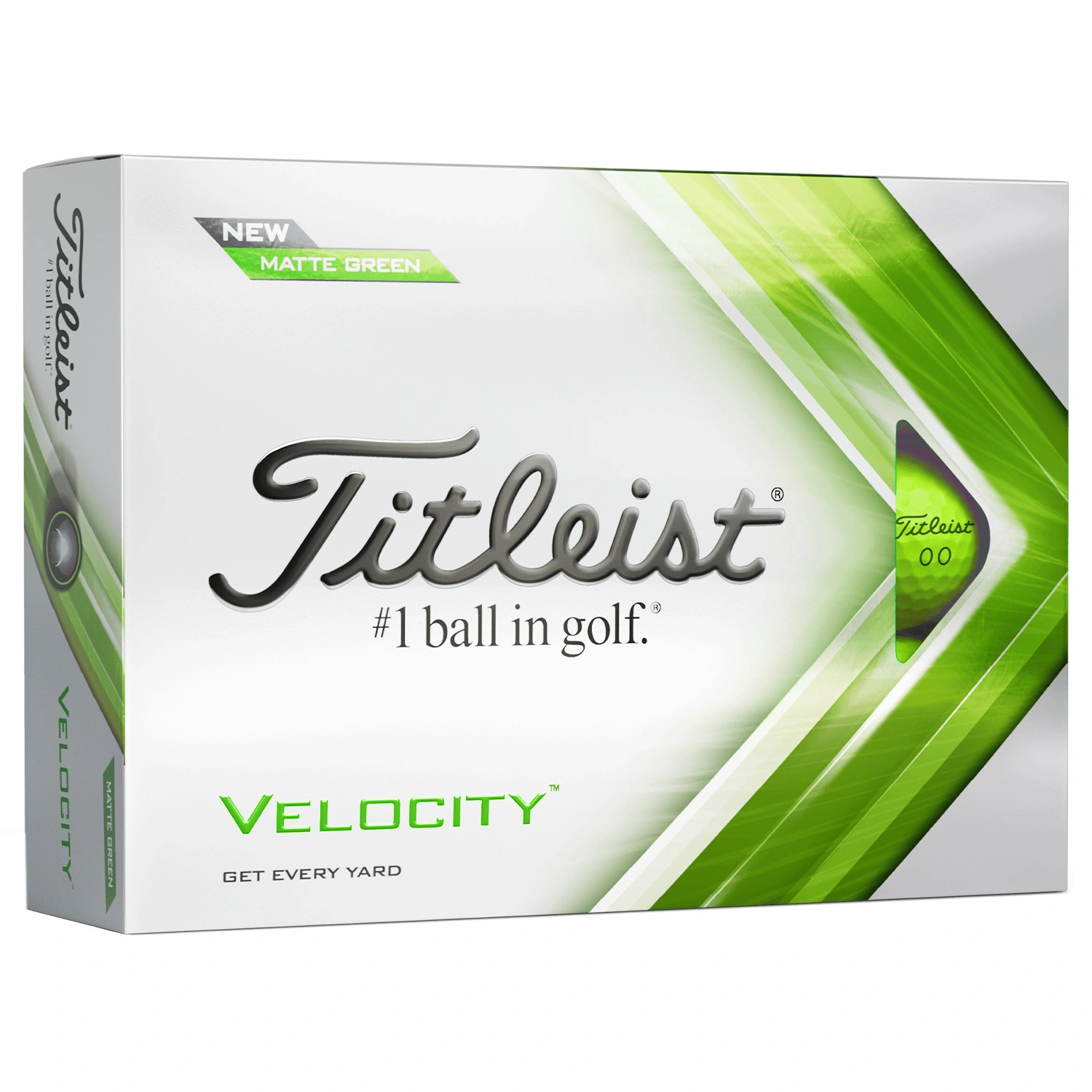 Titleist Velocity Golf Balls - Matte Green / Dozen 3 Titleist Velocity Golf Balls - Matte Green / Dozen