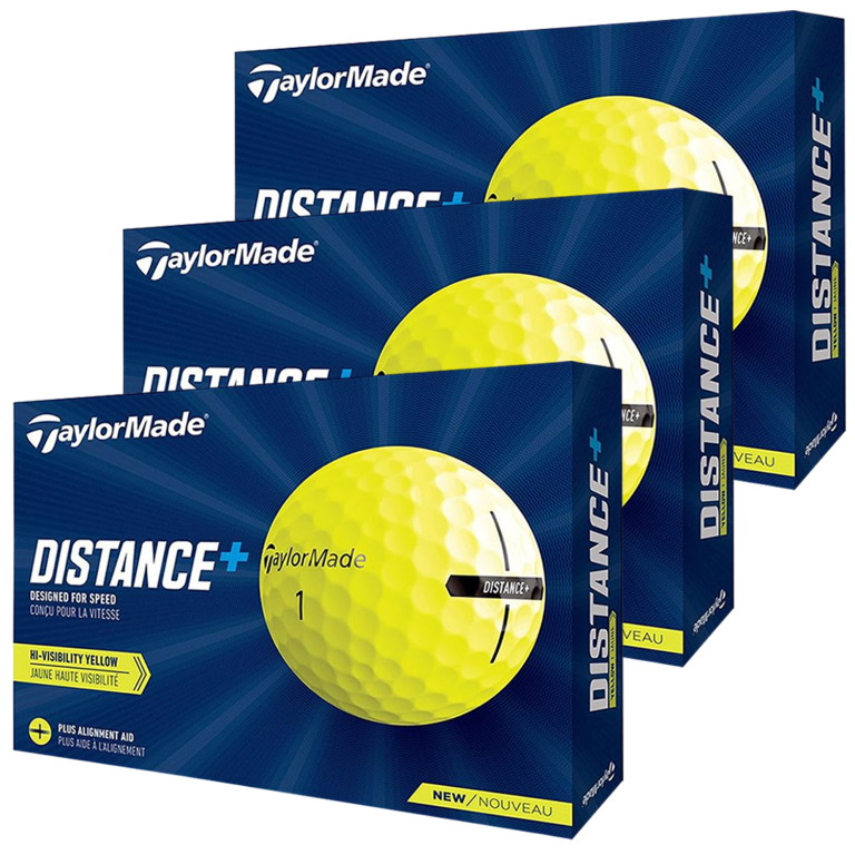 TaylorMade Distance+ Golf Balls 3 For 2 Promo - Yellow / 3 Dozen 3 TaylorMade Distance+ Golf Balls 3 For 2 Promo - Yellow / 3 Dozen