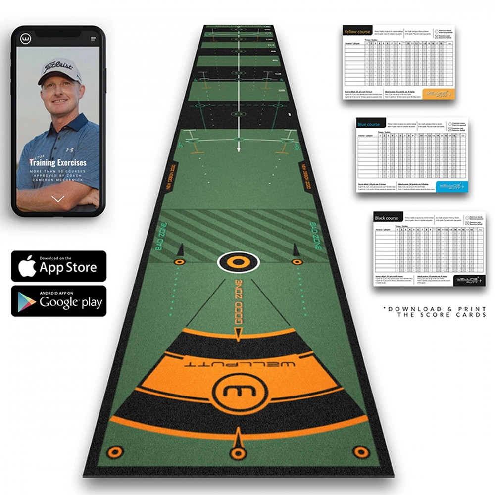 Wellputt 13 Foot High Speed Practice Putting Mat 4 Wellputt 13 Foot High Speed Practice Putting Mat - Image 2